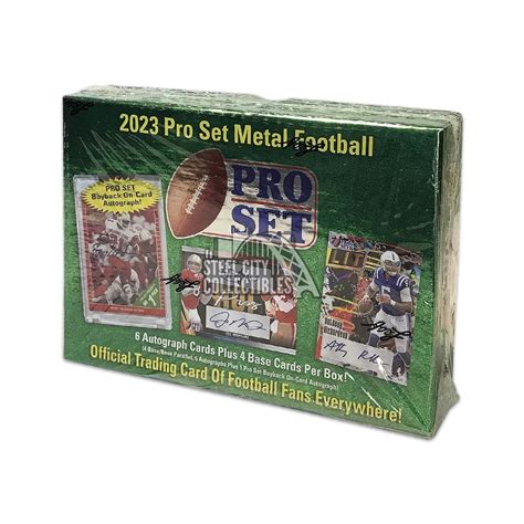 2023 pro set metal football box|pro set metal football boxes.